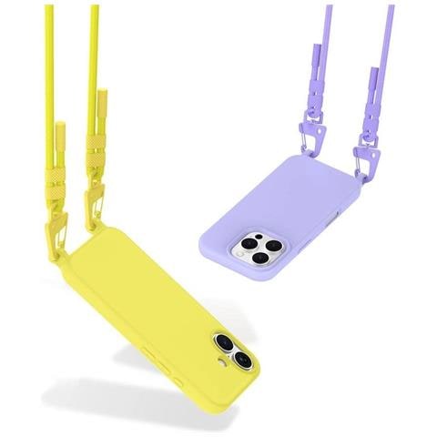 Custodia Con Cinturino Per Iphone 16 - Viola - Foto 1