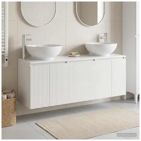 Set di Armadi da Bagno 3 pz Bianco Lucido 49,5 x 44,5 x 65 cm - Foto 10