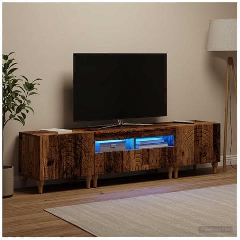 Mobile TV LED a 3 pezzi Legno antico Legno ingegnerizzato - Foto 2