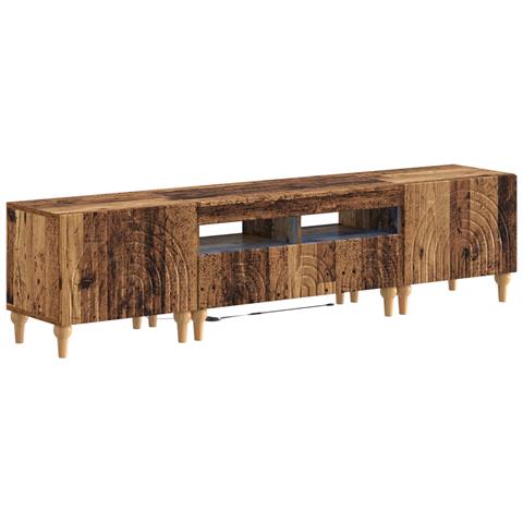 Mobile TV LED a 3 pezzi Legno antico Legno ingegnerizzato - Foto 1