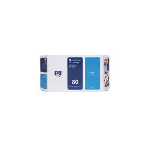 C4846a Cartuccia Ink Originale 80 Ciano per HP DesignJet 1000 Capacità 2200 Pagine - Foto 1