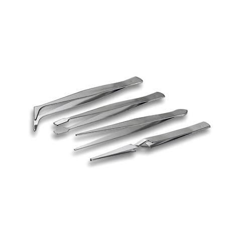 I-TOOL-SP-101 - Set 4 pinzette di precisione in acciaio inossidabile - Foto 1