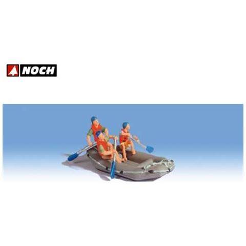 Gommone da Rafting (non galleggiante) con personaggi HO - Foto 1