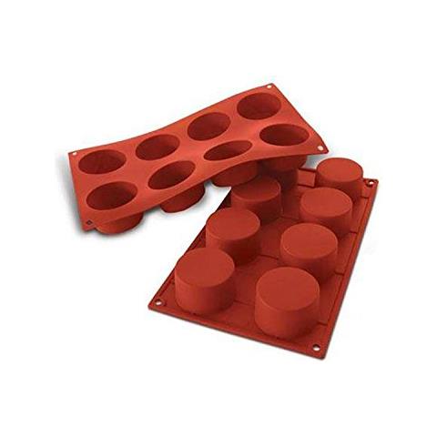 Stampo Cilindri 8 Cavita 6cm Classic Terracotta Silicone - Foto 2