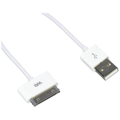 We Weusbapp30pin100b Cavo 30 Pin, 1 M Per Apple, Colore: Bianco - Foto 1