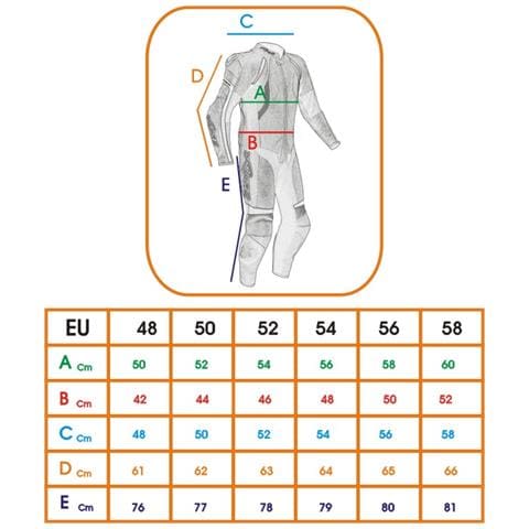 Tuta Pelle Moto Racing Pista Sport 2 Pezzi Divisibile Prese Aria A-pro Nero 58 - Foto 2