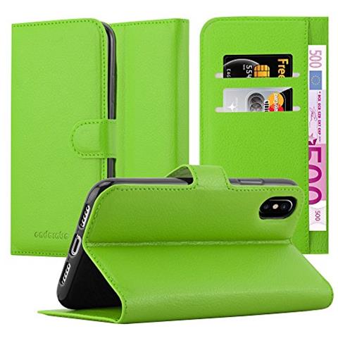 Cadorabo Custodia Compatibile Con Apple Iphone X / Xs In Verde Menta - Coperchio Protettiva Con Chiusura Magnetica, Funzione Stand E Tasca Per Le Carte - Foto 7