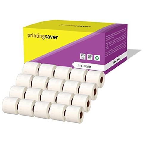20 Rotoli 99014 S0722430 54mm X 101mm Etichette Compatibili Per Dymo Labelwriter 4xl 450 400 330 320 310 Twin Turbo Duo Seiko Slp 450 420 400 240 220 200 120 100 Pro Plus (220 Etichette Per Rotolo) - Foto 1