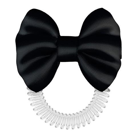 Bowtique True Black Elastico Fiocco In Seta Nero - Foto 1