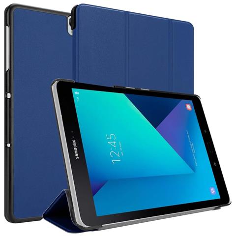 Custodia Per Tablet Compatibile Con Samsung Galaxy Tab S3 (9.7"" Zoll) Sm-t820n / T825n In Blu Scuro Jersey - Coperchio Protettiva Ultra Sottile Con Funzione Auto Wake Up E Stand - Foto 11