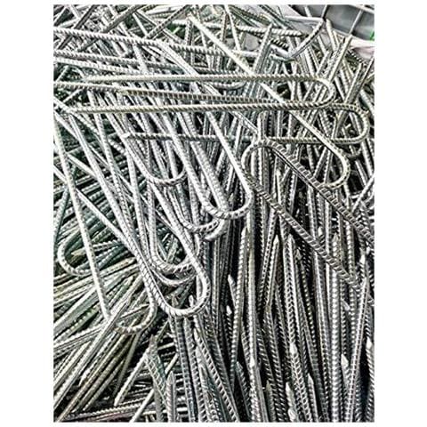 Terra Rebar Stakes Giardino Staples Nails Tenda Dacciaio Galvanizzata U Spine Di Giardinaggio Ancore Heavy Duty Paesaggio Pins Per Le Tende Da Campeggio Trampolino Baldacchini Ripari Port Altalene 12 Pollici 6pack - Foto 4