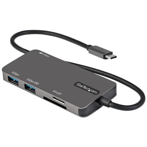 Adattatore multiporta USB C - Da USB-C a 4K HDMI, 100W Power Delivery Pass-through, slot SD /MicroSD, Hub USB 3.0 a 3 porte - USB Type-C Mini Dock - Cavo integrato da 30cm - Foto 1