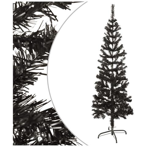 Albero di Natale Sottile Nero 150 cm - Foto 1