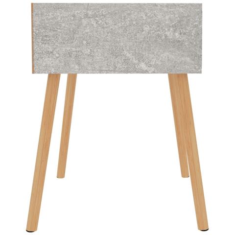 Comodino Grigio Cemento 40x40x56 cm in Legno Multistrato - Foto 2