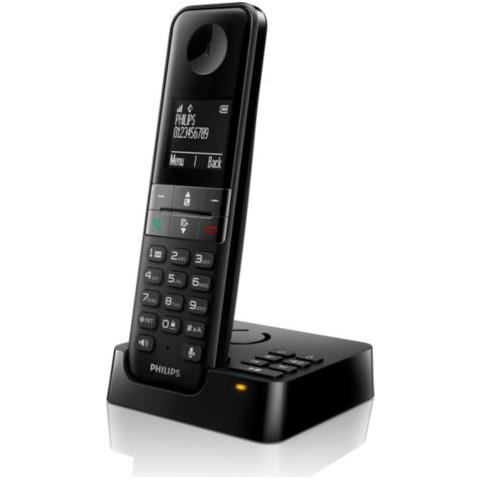 D4751b Telefono Dect Identificatore Di Chiamata Nero - Foto 1