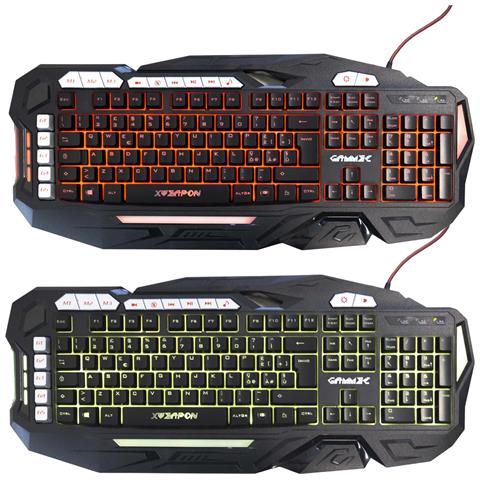 Tastiera Da Gaming Rgb Colorata Multimediale A Membrana Gioco Usb Cablata Pc - Foto 1