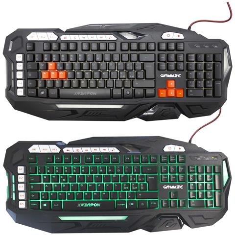 Tastiera Da Gaming Rgb Colorata Multimediale A Membrana Gioco Usb Cablata Pc - Foto 2