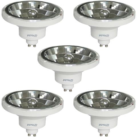 Pack 5 Pezzi Faretto Led Ar111 Gu10 14w (equivalente 120w Alogena) - Luce Led Bianca Calda 3000k - 1000 Lumens - 220v / 240v Ac - Spot Led Ar111 A Basso Consumo. - Foto 1