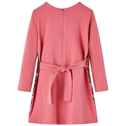 Abito Da Bambina A Maniche Lunghe Rosa Antico 140 - Foto 2