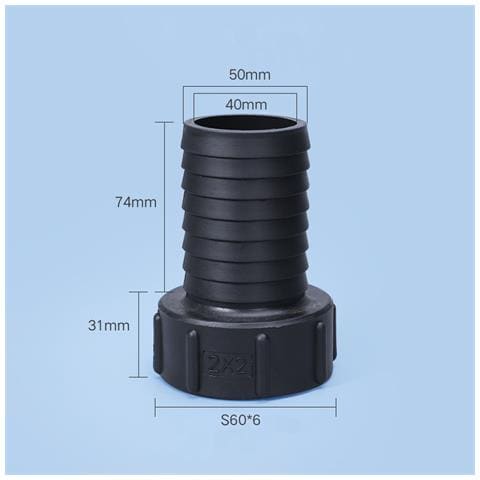 Adattatore Per Tubo Flessibile Del Serbatoio In Plastica Strumenti Per Il Montaggio Di Tubi Da Giardino Ibc 50mm - Foto 2