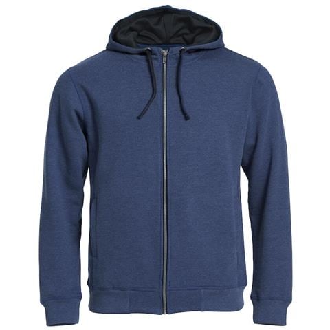 Classic Hoody Full Zip Blu Melange 3xl - Foto 1