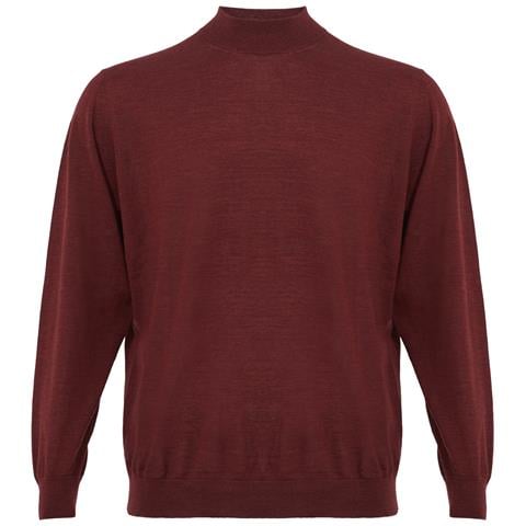 Maglia A Collo Alto In Cashmere Bordeaux - It56 - 3xl - Foto 1