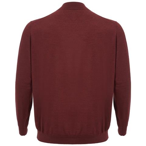 Maglia A Collo Alto In Cashmere Bordeaux - It56 - 3xl - Foto 2