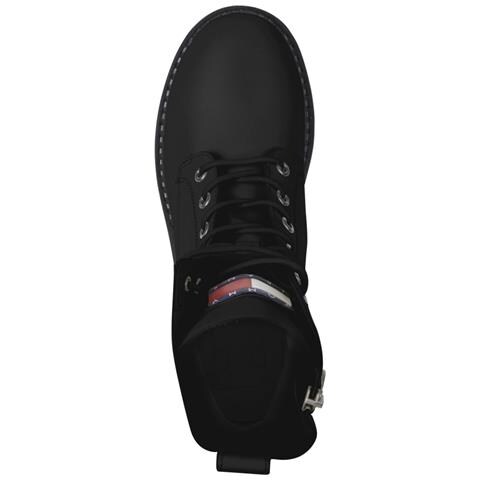 Boot Zip Up Stivaletti Pelle Scarpe Donna Nero Eu 41, En0en02305 Bds - Foto 3