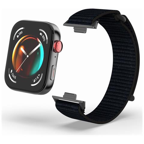 Cinturino Per Orologio In Nylon Da 20 Mm Per Huawei Watch Fit 3 Black - Foto 1