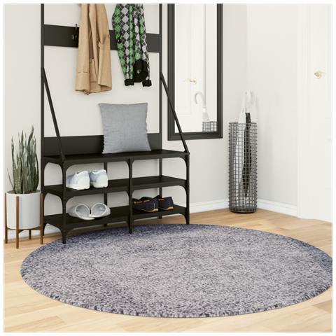Tappeto Shaggy Pamplona A Pelo Lungo Moderno Blu 200 Cm - Foto 1