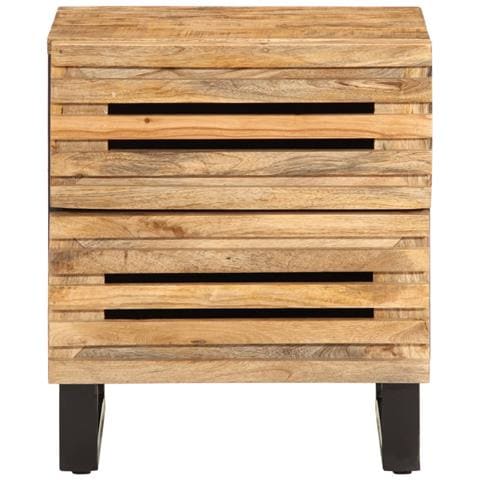 Comodini 2pz 40x34x46 Cm In Legno Massello Di Mango - Foto 3