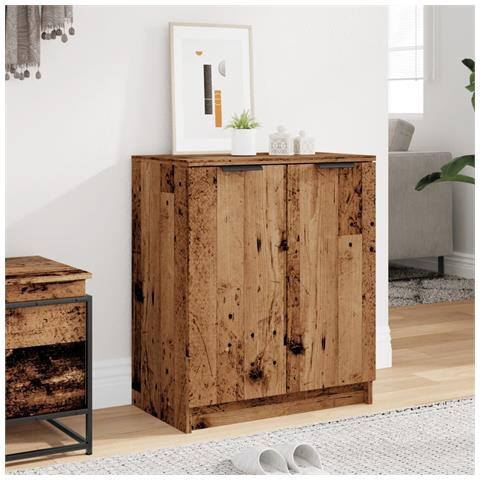 Scarpiera Legno Antico 59x35x70 Cm In Truciolato - Foto 3