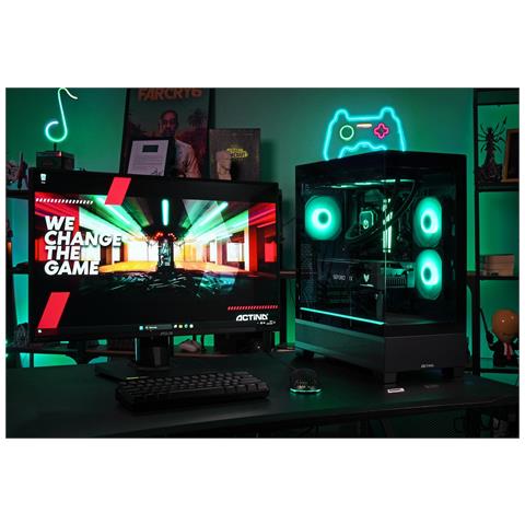 5901443416449 PC AMD Ryzen™ 7 7800X3D 32 GB DDR5-SDRAM 1 TB SSD NVIDIA GeForce RTX 5070 Windows 11 Home Midi Tower Nero - Foto 2
