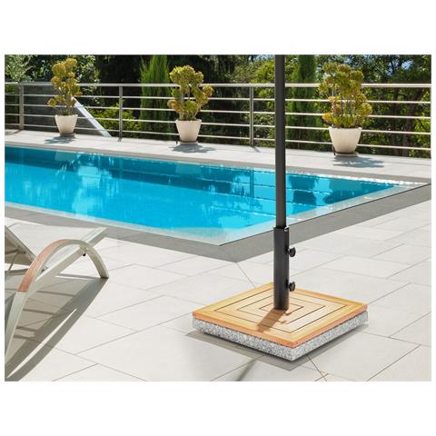 Base Per Ombrellone Ceccano Marrone Quadrata 21 Kg - Foto 1