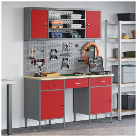 Set di Utensili in Acciaio Rosso da 7 Pezzi - Foto 2