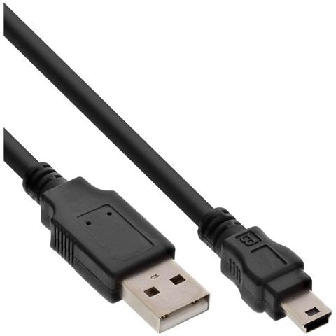 Cavo USB 2.0 Mini, Am / Bm (5pol.), Sony, Casio, Palm, Canon, HP, 0,3m - Foto 1