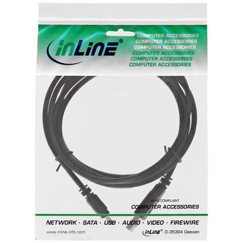 Cavo USB 2.0 Mini, Am / Bm (5pol.), Sony, Casio, Palm, Canon, HP, 0,3m - Foto 2