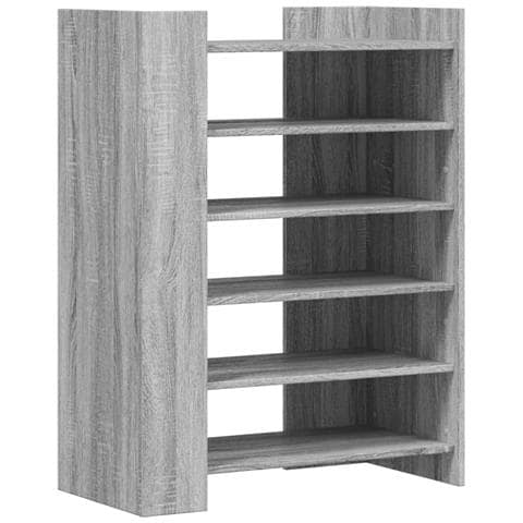 Scarpiera Grigio Sonoma 74,5x37,5x100 cm in Legno Multistrato - Foto 1