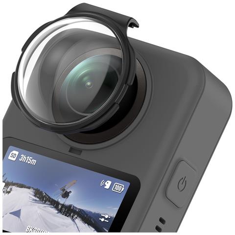 Protezione Obiettivo Per Dji Osmo 360 - Copertura In Vetro Temperato Ottico Black - Foto 7