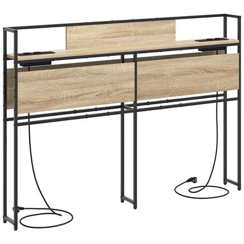 Testata contenitore rovere sonoma 120 cm Legno multistrato - Foto 1