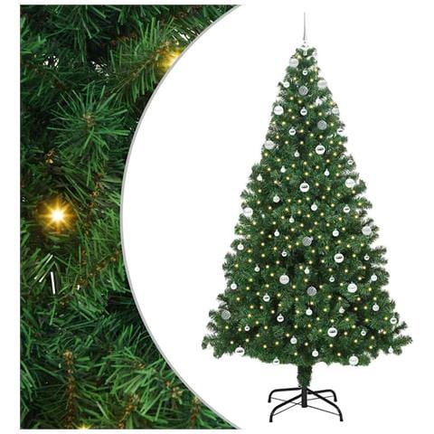 Albero di Natale artificiale con 300 LED Verde 240 cm - Foto 1