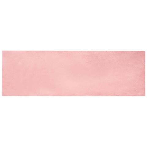 Tappeto in Pelliccia Sintetica di Coniglio Olite Rosa - Foto 1