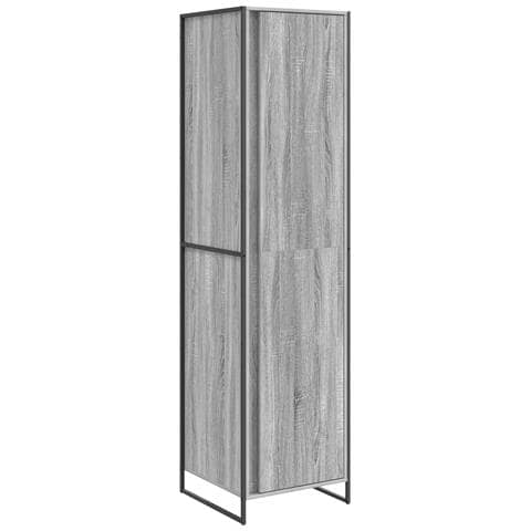 Armadio 2 pcs Grigio Sonoma 50 x 50 x 200 cm Legno multistrato - Foto 1
