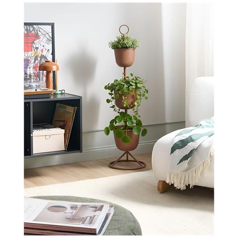 Supporto Per Vasi Renge Metallo 28 Cm Marrone - Foto 1