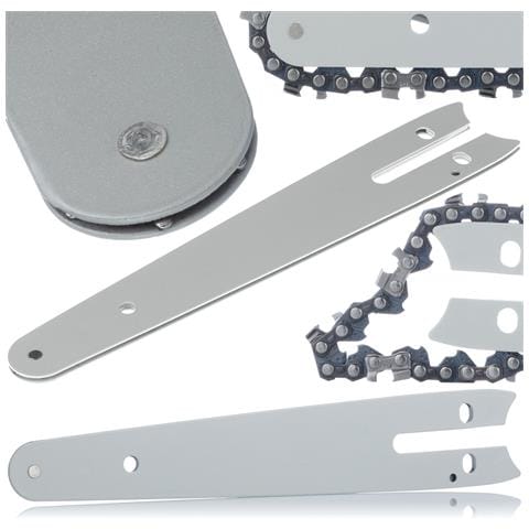Guida Catena 6"" - Acciaio Di Alta Qualità | Lunghezza 18,5 Cm, Spessore 1,3 Mm | Compatibile Con Mini Sega A Batteria 6"" - Foto 1