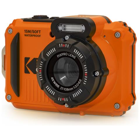 PIXPRO WPZ2OG6 fotocamera digitale 1/2.3" Fotocamera compatta 16,76 MP BSI CMOS 4608 x 3456 Pixel Nero, Arancione - Foto 2