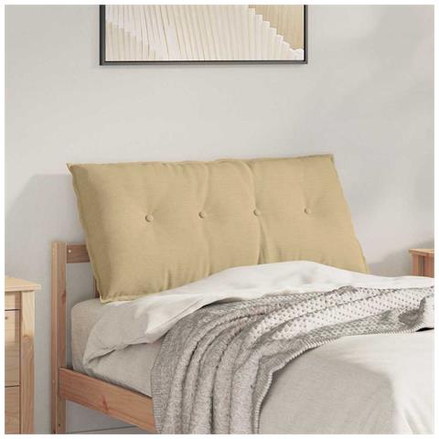 Cuscino per Schiena Grigio Verde 100 x 50 cm Tessuto in Cords - Foto 2