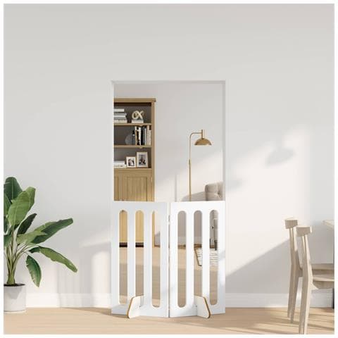Recinto pieghevole per animali 2 pcs Bianco 100,5 x 38 x 90 cm - Foto 2