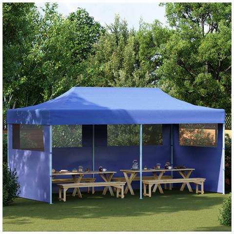 Tenda Party Blu 291 x 580 x 315 cm Tessuto Oxford - Foto 2