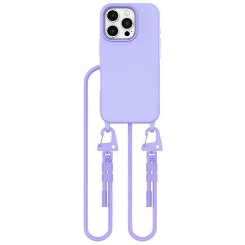 Custodia Con Cavo Iphone 16 Pro Max - Viola - Foto 2